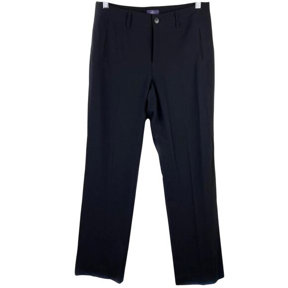 NYDJ Black High Waisted Lift & Tuck Pleated Straight Pants 4/ Small Career - Picture 1 of 7